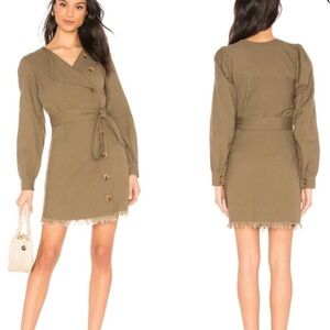 Tularosa NEW Copper Mini Dress Olive Green